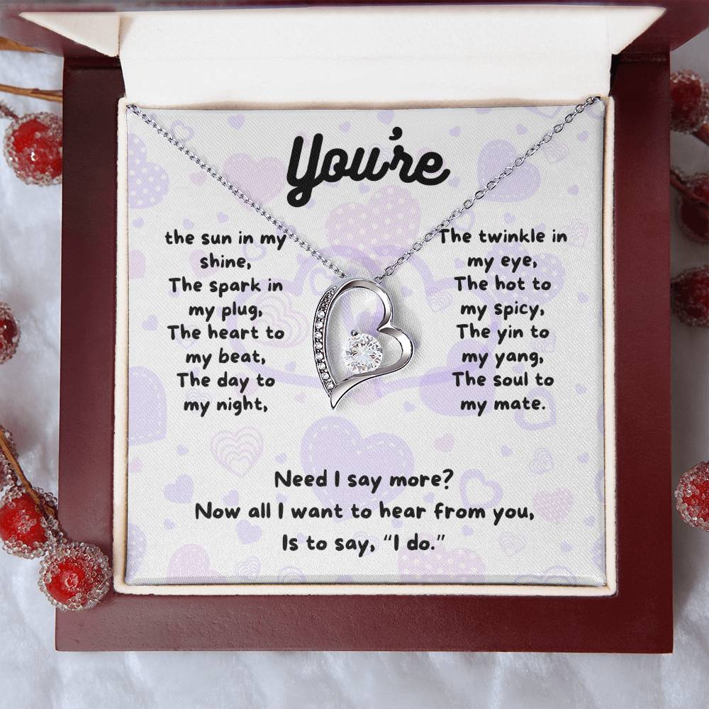 Love - You're the sun - Forever Love Necklace