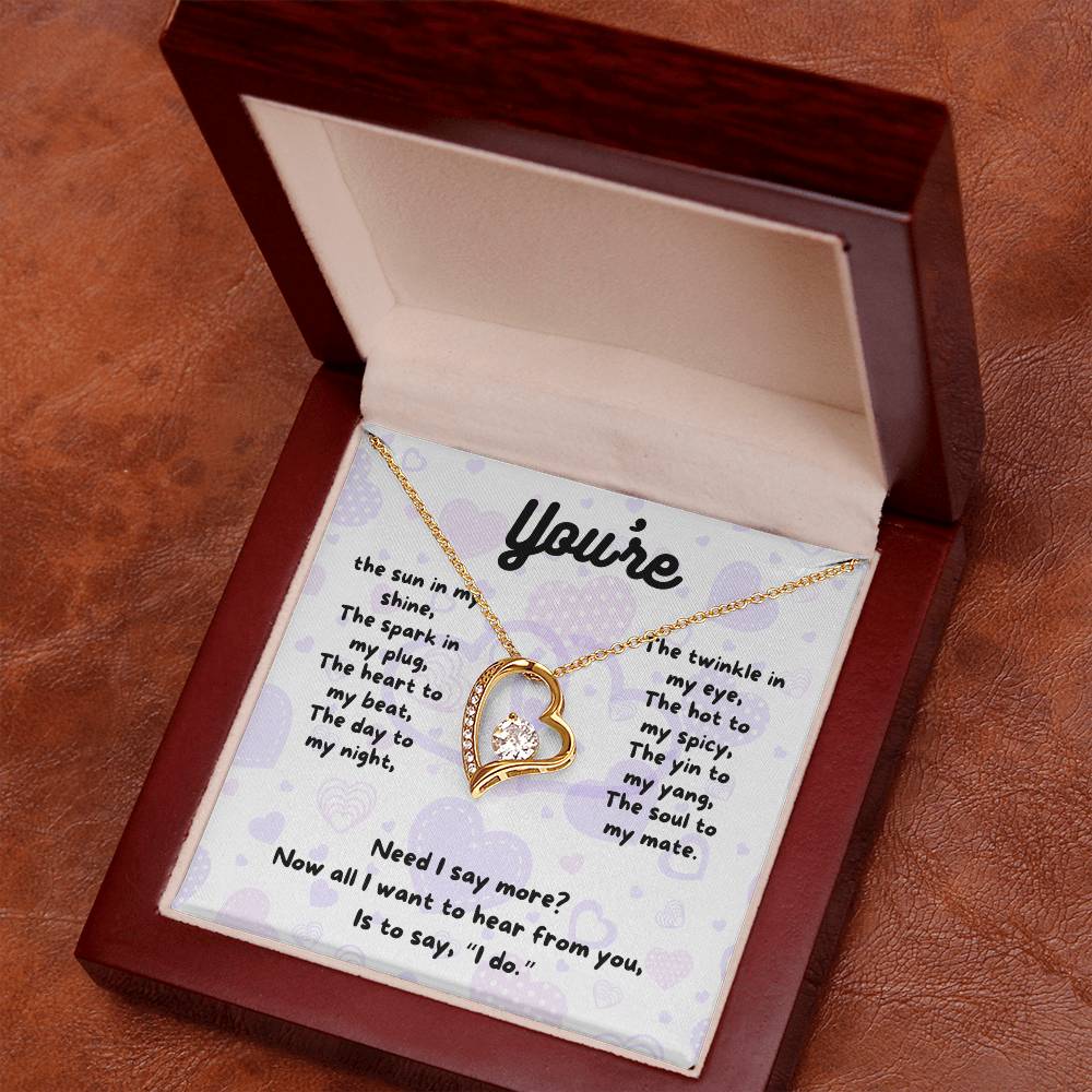 Love - You're the sun - Forever Love Necklace