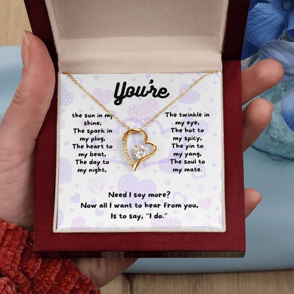 Love - You're the sun - Forever Love Necklace