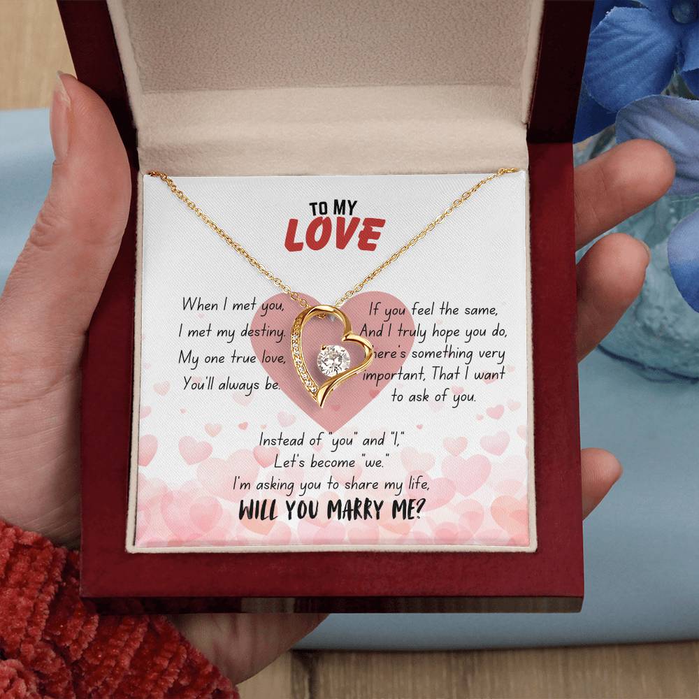 To my love - When I met you - Forever Love Necklace