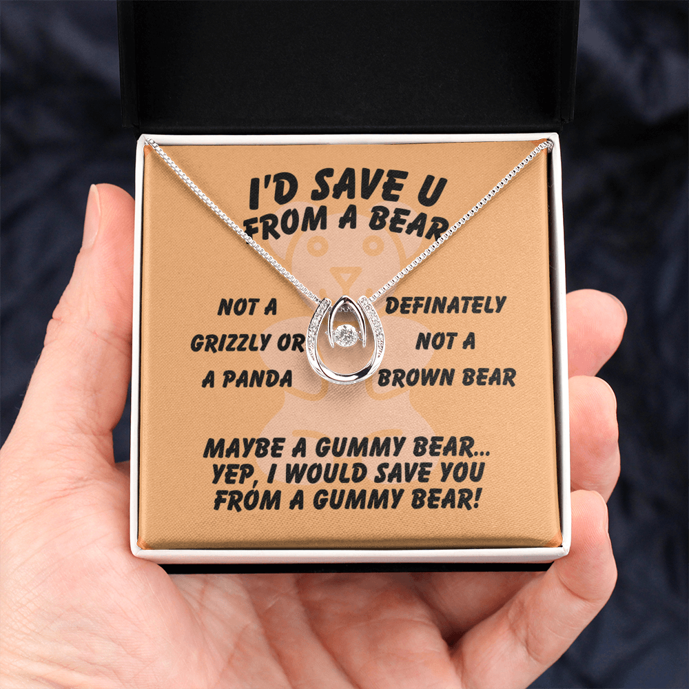 I'd save U - From a bear - Lucky In Love Necklace
