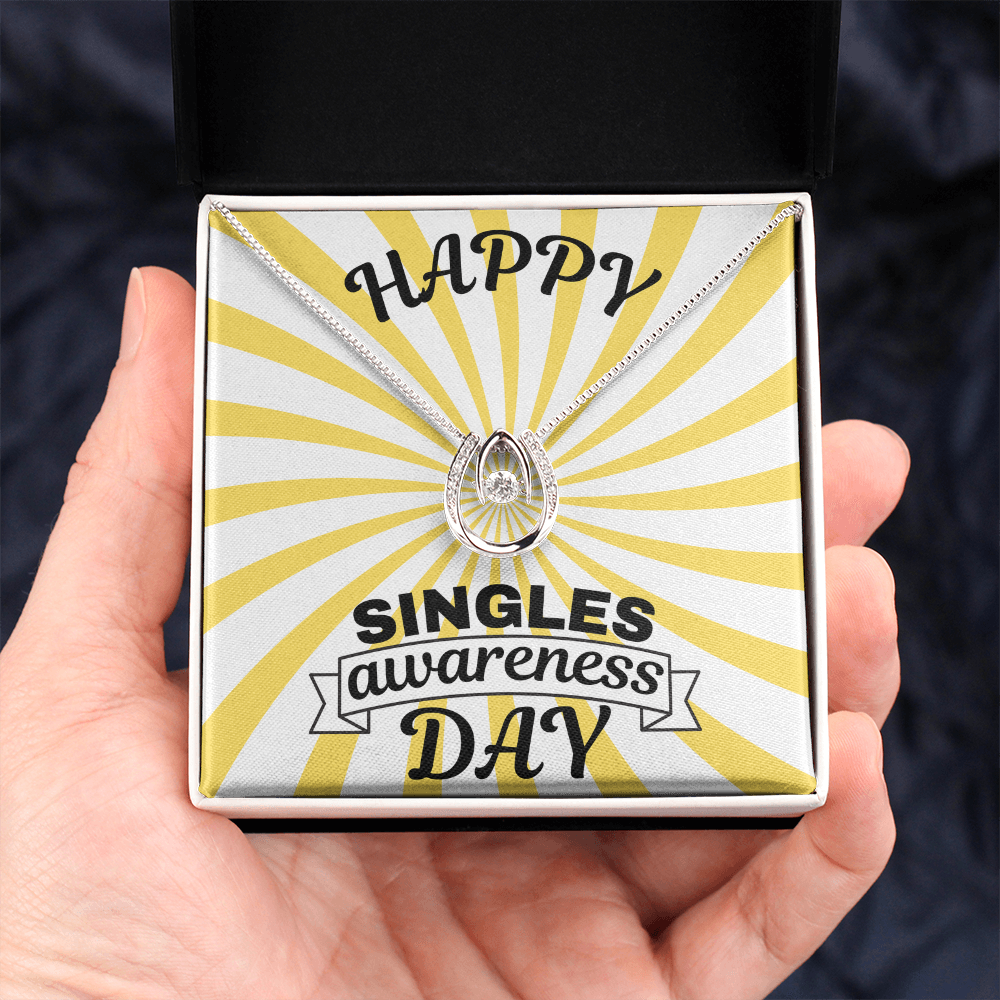 Single - Singles awareness day - Lucky In Love Necklace
