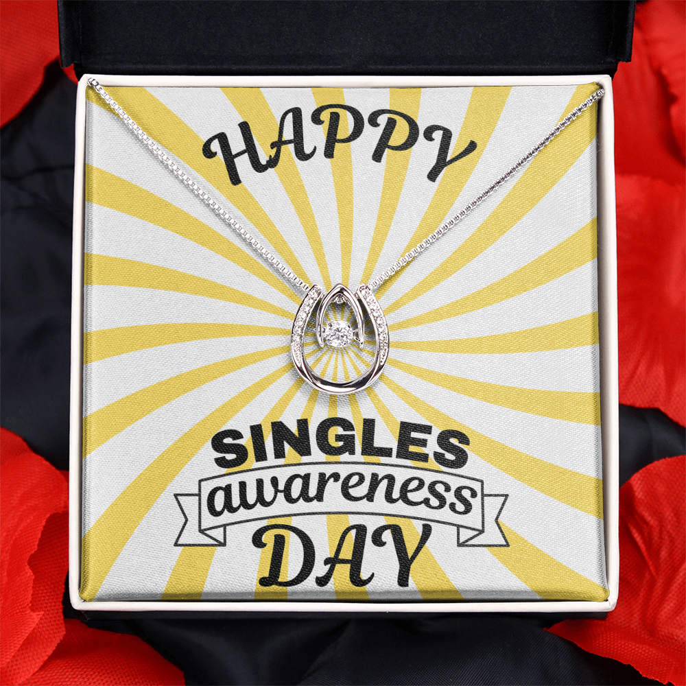 Single - Singles awareness day - Lucky In Love Necklace