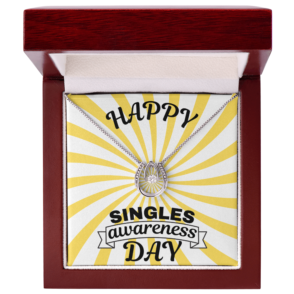 Single - Singles awareness day - Lucky In Love Necklace