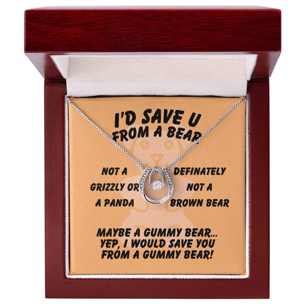 I'd save U - From a bear - Lucky In Love Necklace