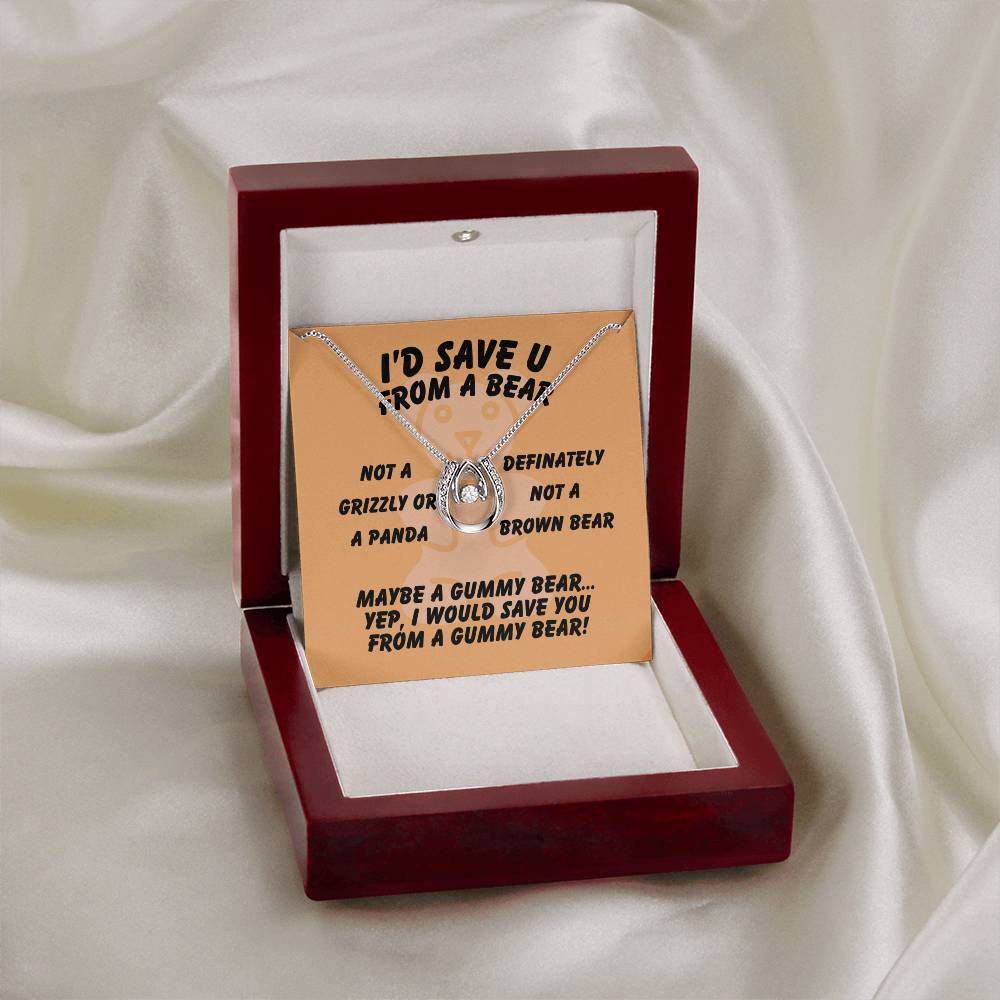 I'd save U - From a bear - Lucky In Love Necklace