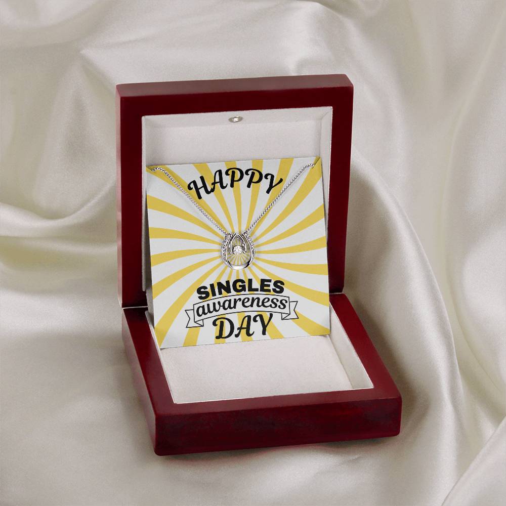 Single - Singles awareness day - Lucky In Love Necklace