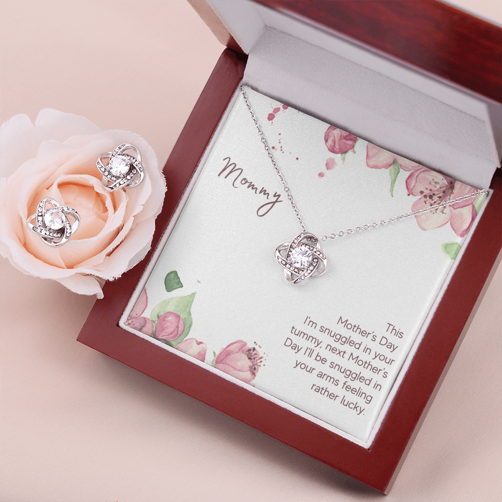 Mother's Day - This Mother's Day - Love Knot Necklace & Earring Set