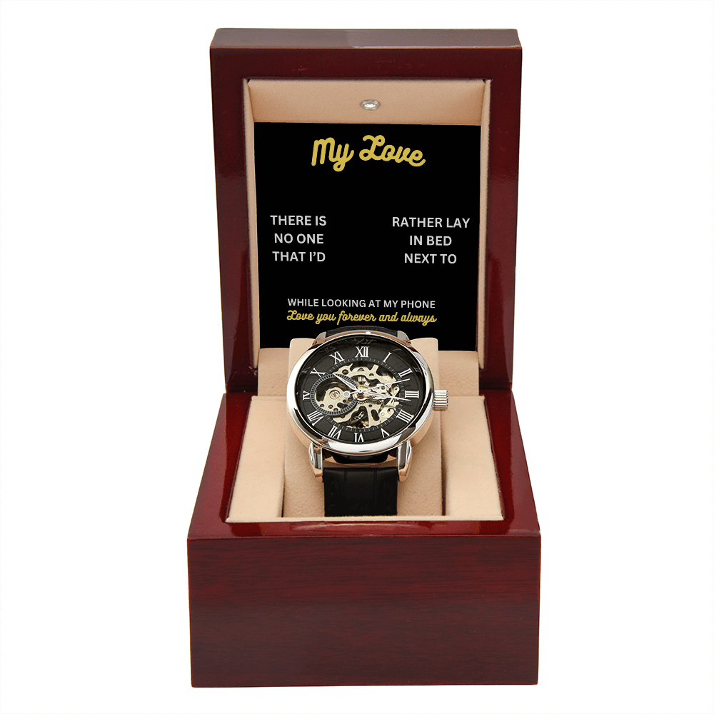 My love - There is no one - Openwork Watch