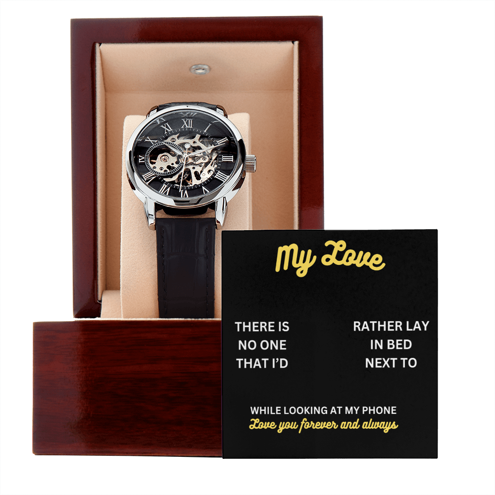 My love - There is no one - Openwork Watch