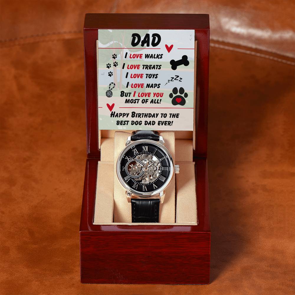Dad - I love walks - Openwork Watch