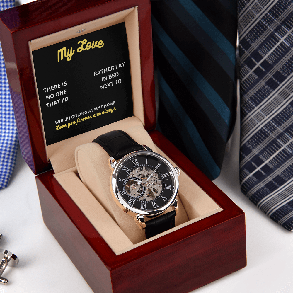 My love - There is no one - Openwork Watch
