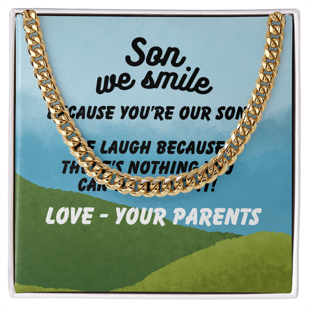 Son - Son we smile - Cuban Link Chain