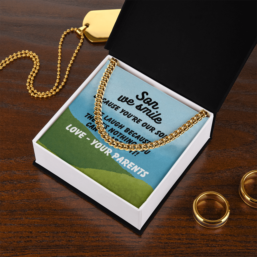 Son - Son we smile - Cuban Link Chain