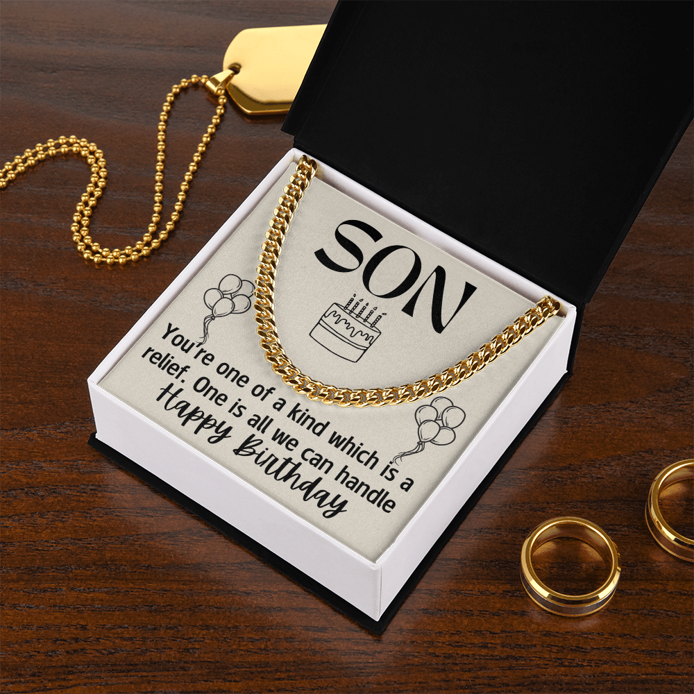 To Son - Son. You're one - Cuban Link Chain