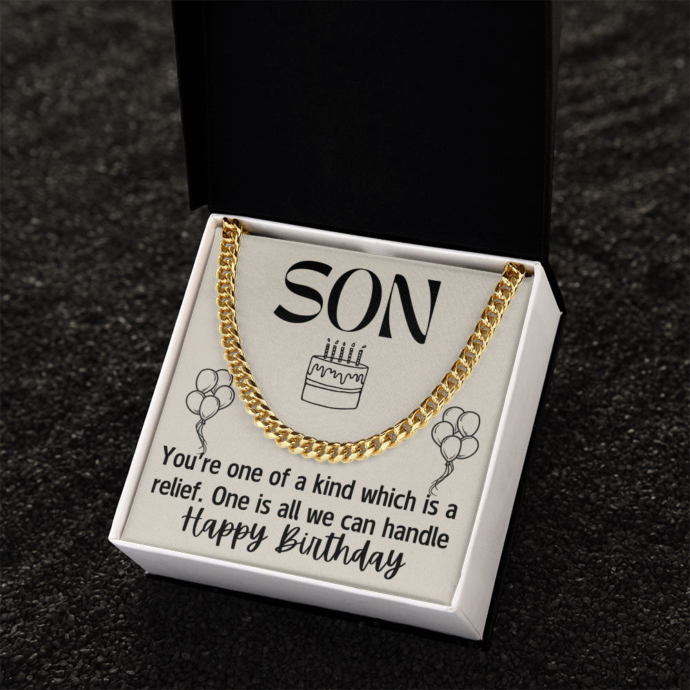 To Son - Son. You're one - Cuban Link Chain