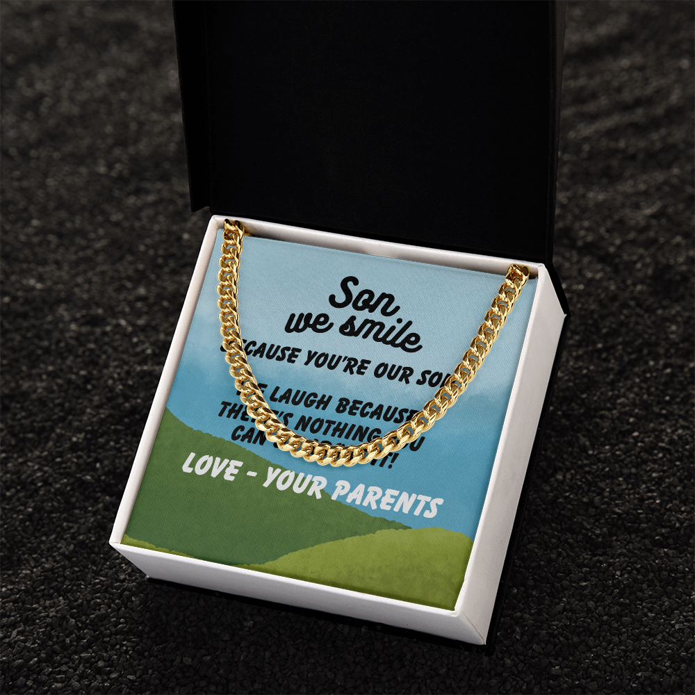Son - Son we smile - Cuban Link Chain