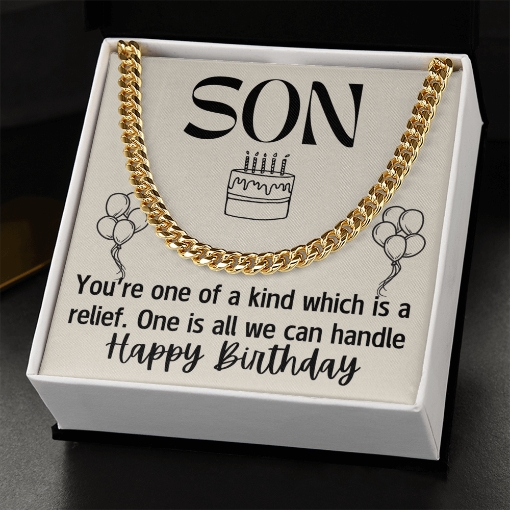 To Son - Son. You're one - Cuban Link Chain