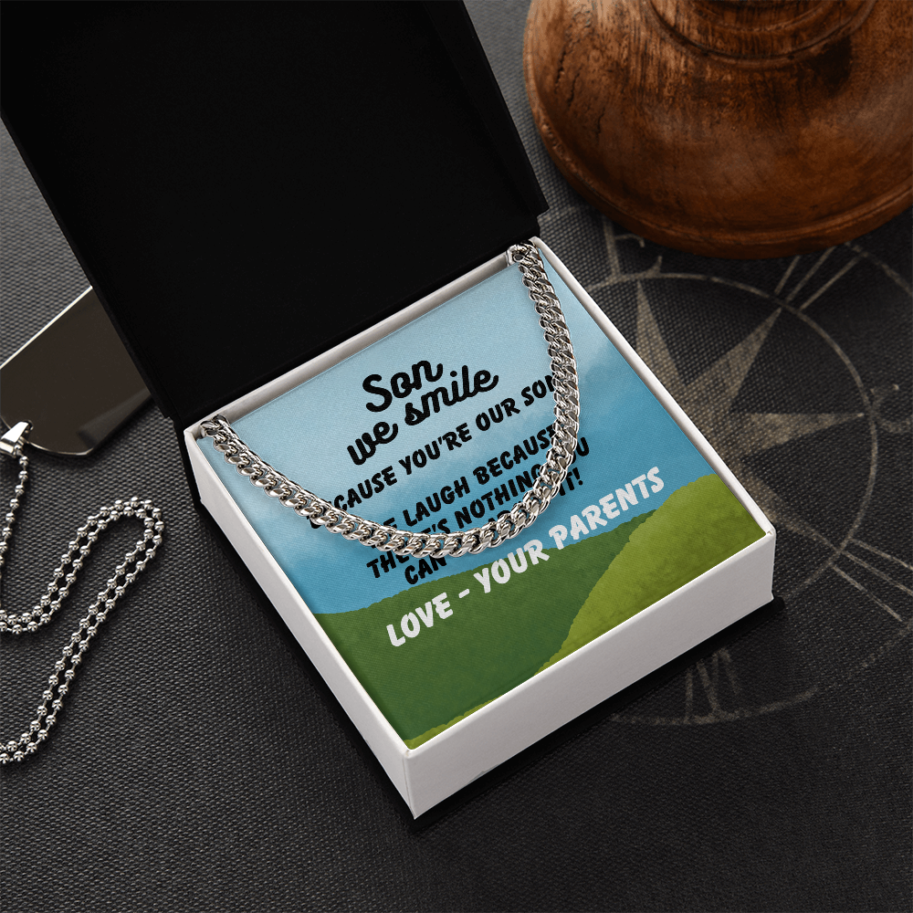 Son - Son we smile - Cuban Link Chain