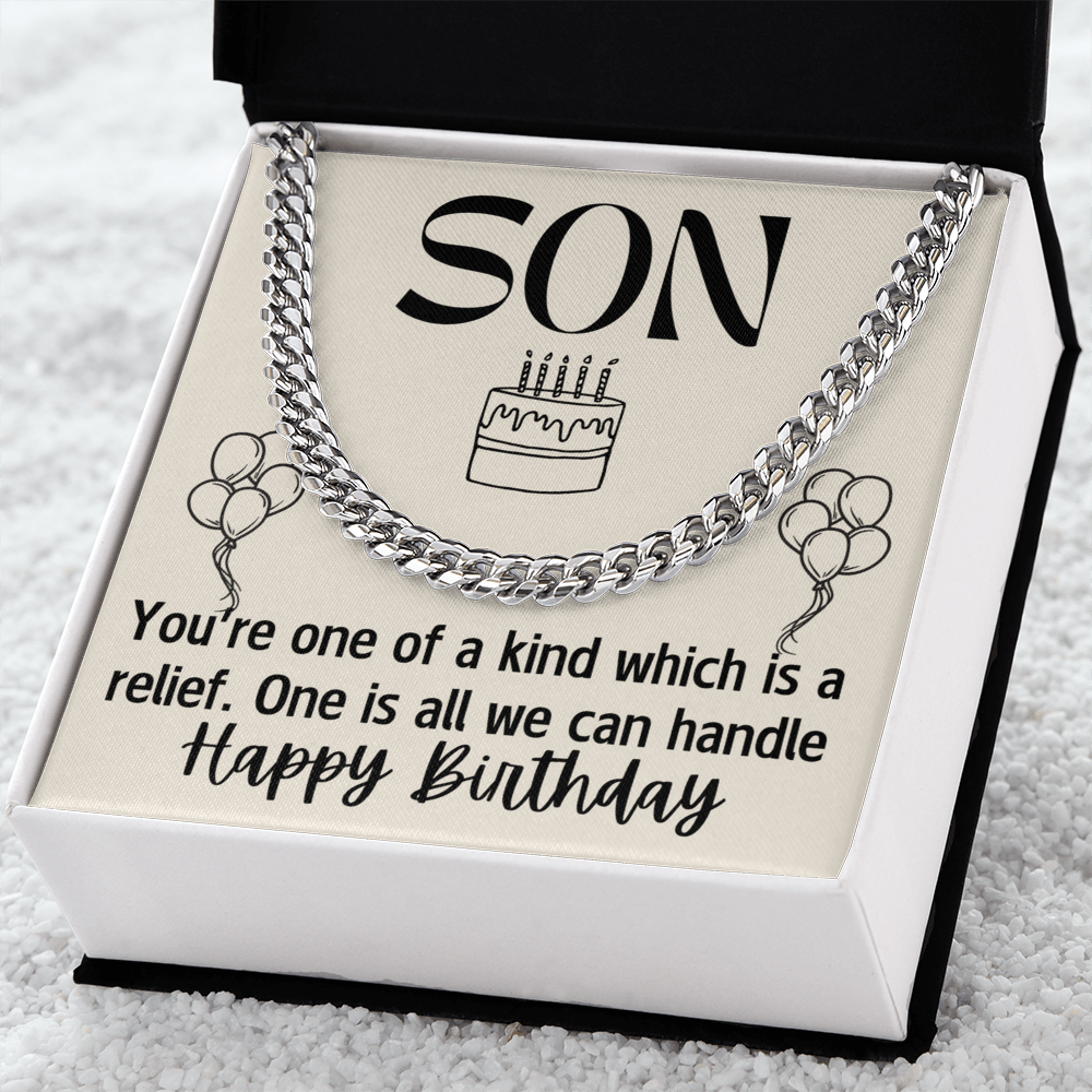 To Son - Son. You're one - Cuban Link Chain