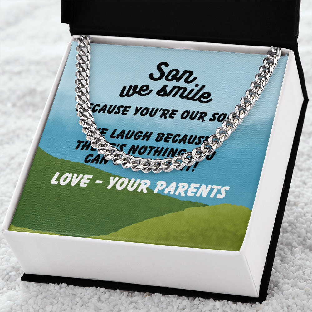 Son - Son we smile - Cuban Link Chain
