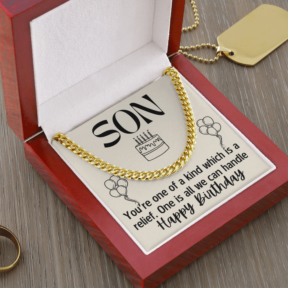 To Son - Son. You're one - Cuban Link Chain