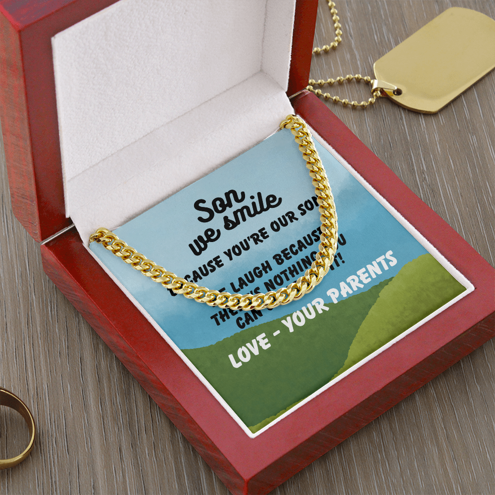 Son - Son we smile - Cuban Link Chain