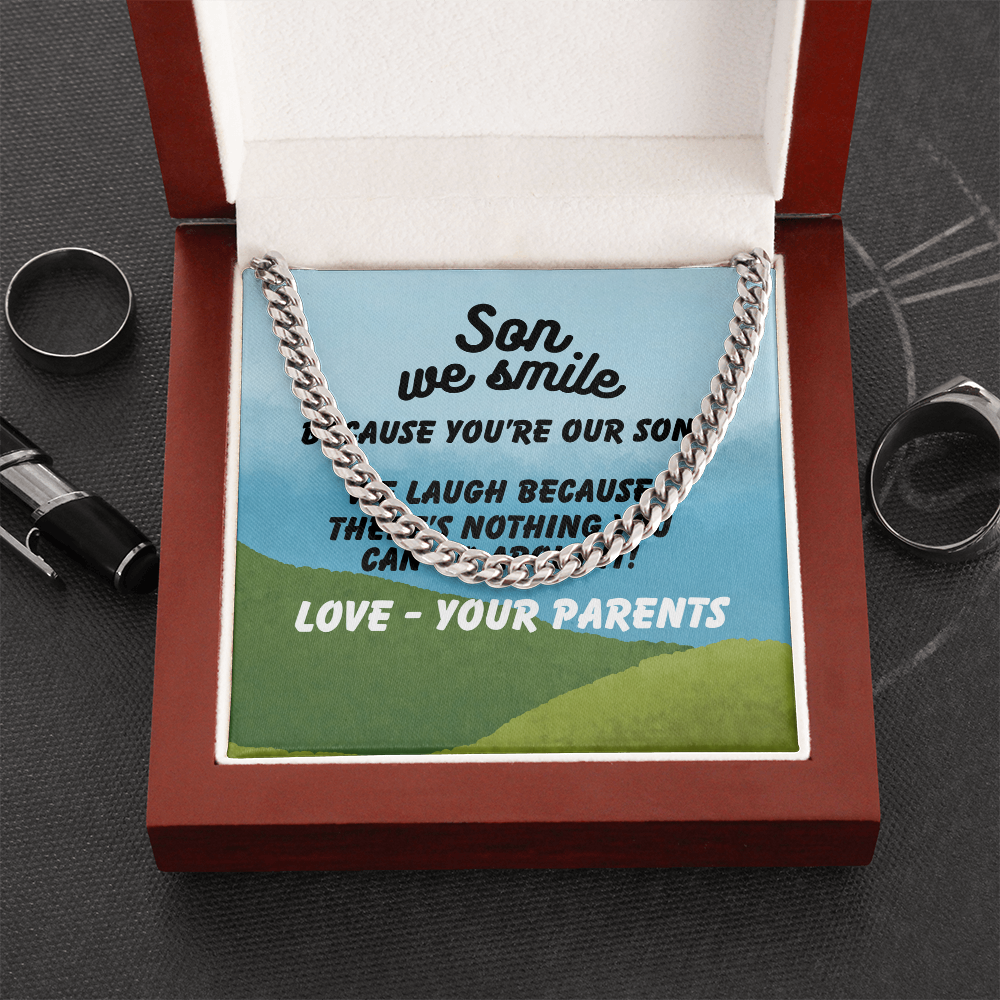 Son - Son we smile - Cuban Link Chain