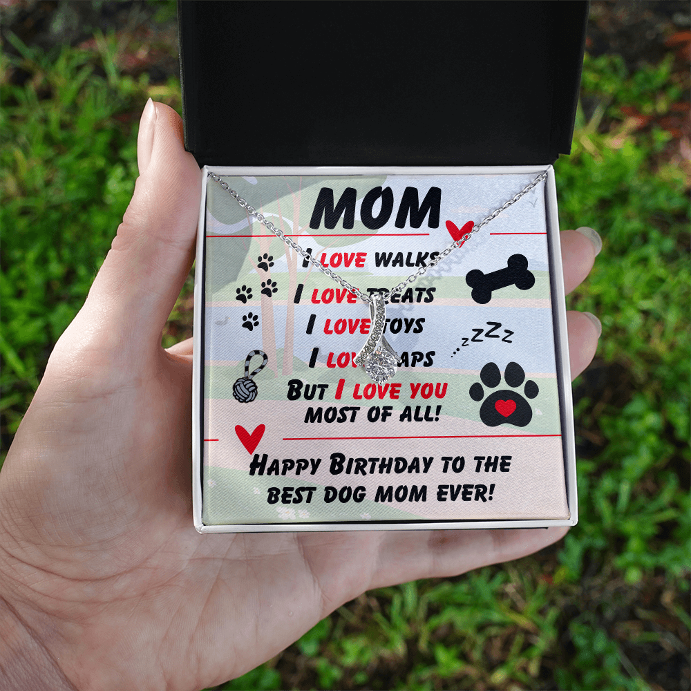Mom - I love walks - Alluring Beauty Necklace