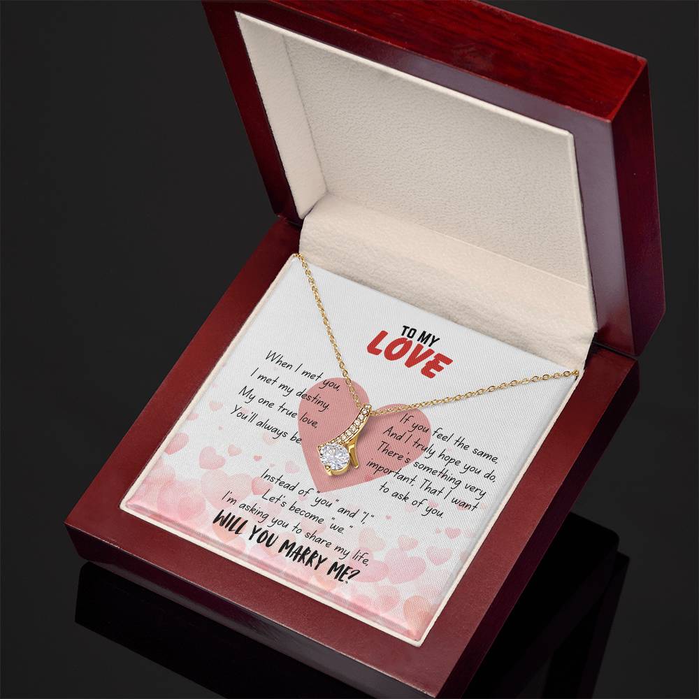 To my love - When I met you - Alluring Beauty Necklace