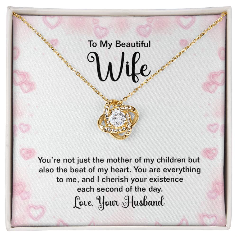 To Wife - You're not just - Love Knot Necklace