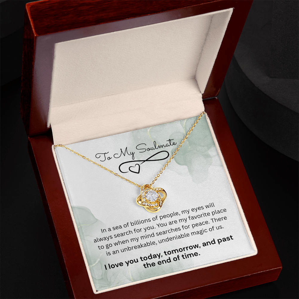 The "Cosmic Magic" Modern Love Knot Pendant for Soulmate