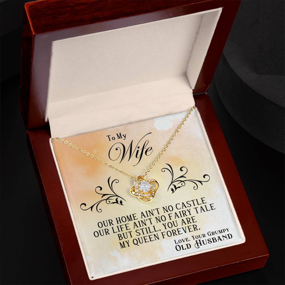 Wife - OUR HOME - Love Knot Necklace