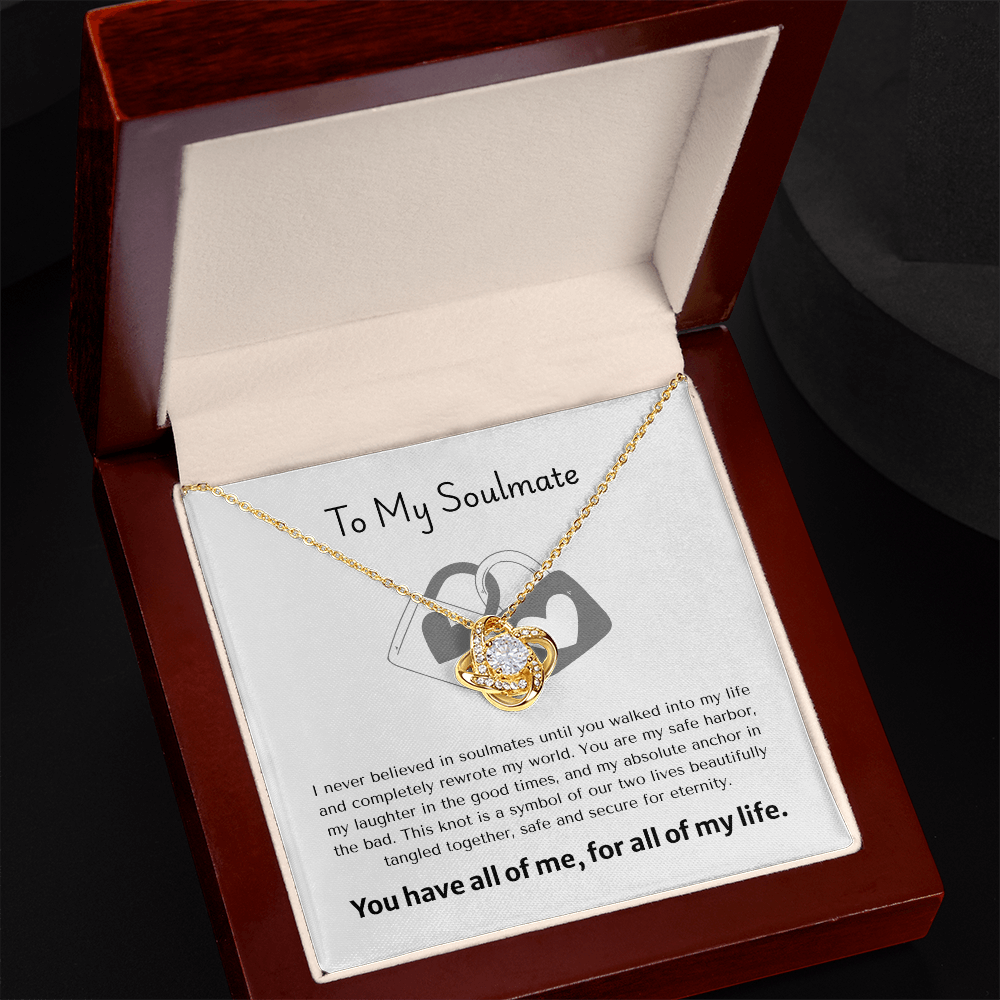 The "Cosmic Connection" Love Knot Pendant for Soulmate