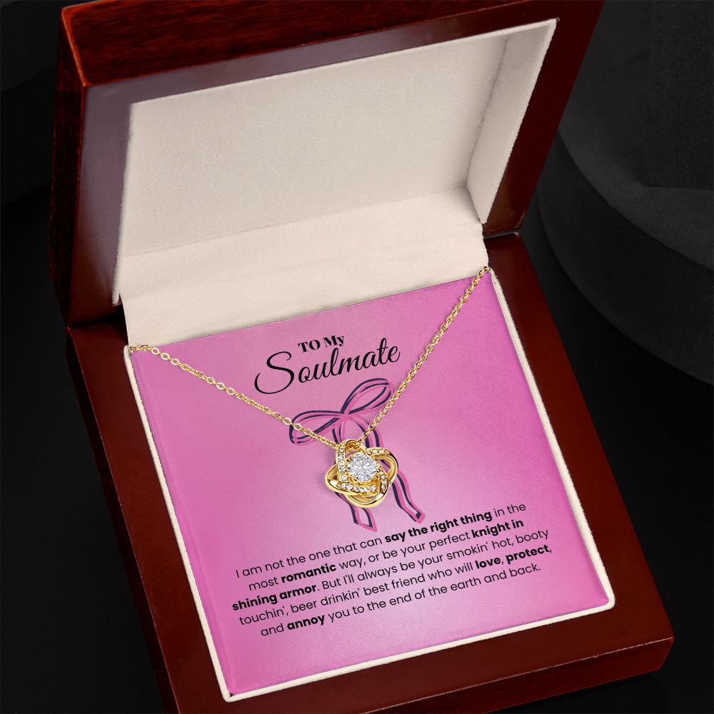Soulmate - I am not - Love Knot Necklace