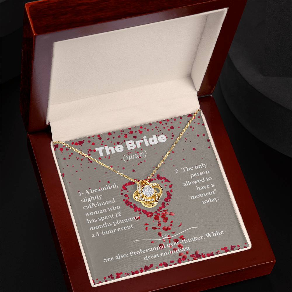 The Bride - White dress enthusiast - Love Knot Necklace