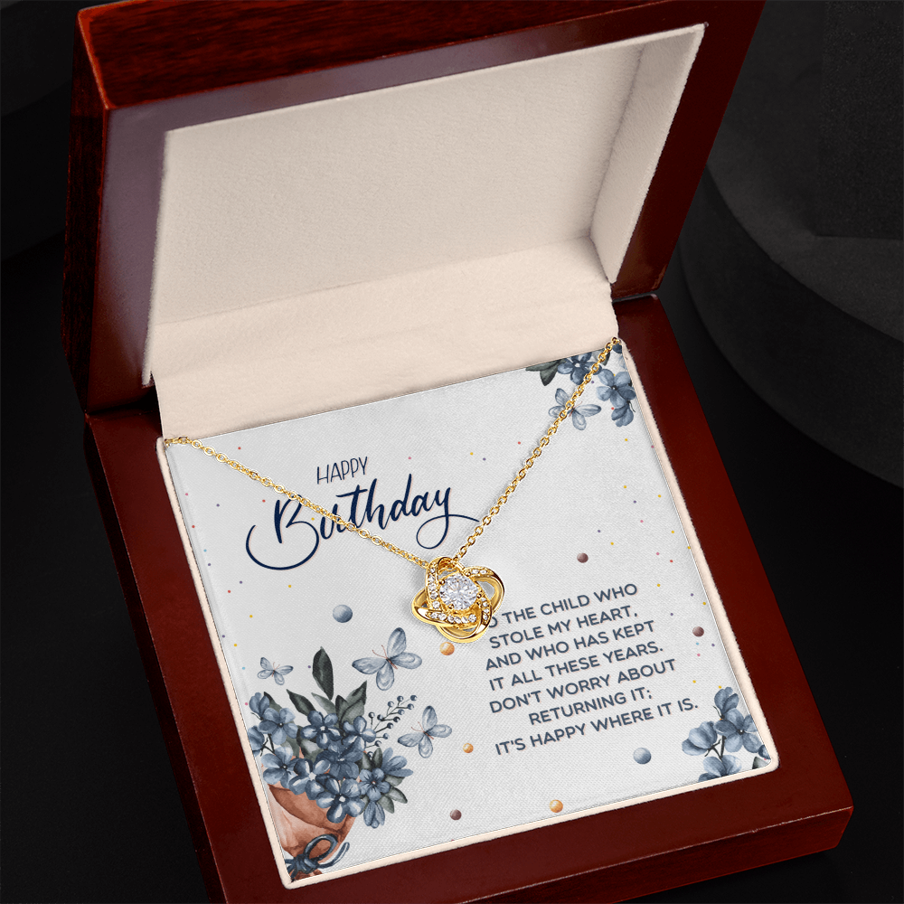 Birthday - To a sister - Love Knot Necklace