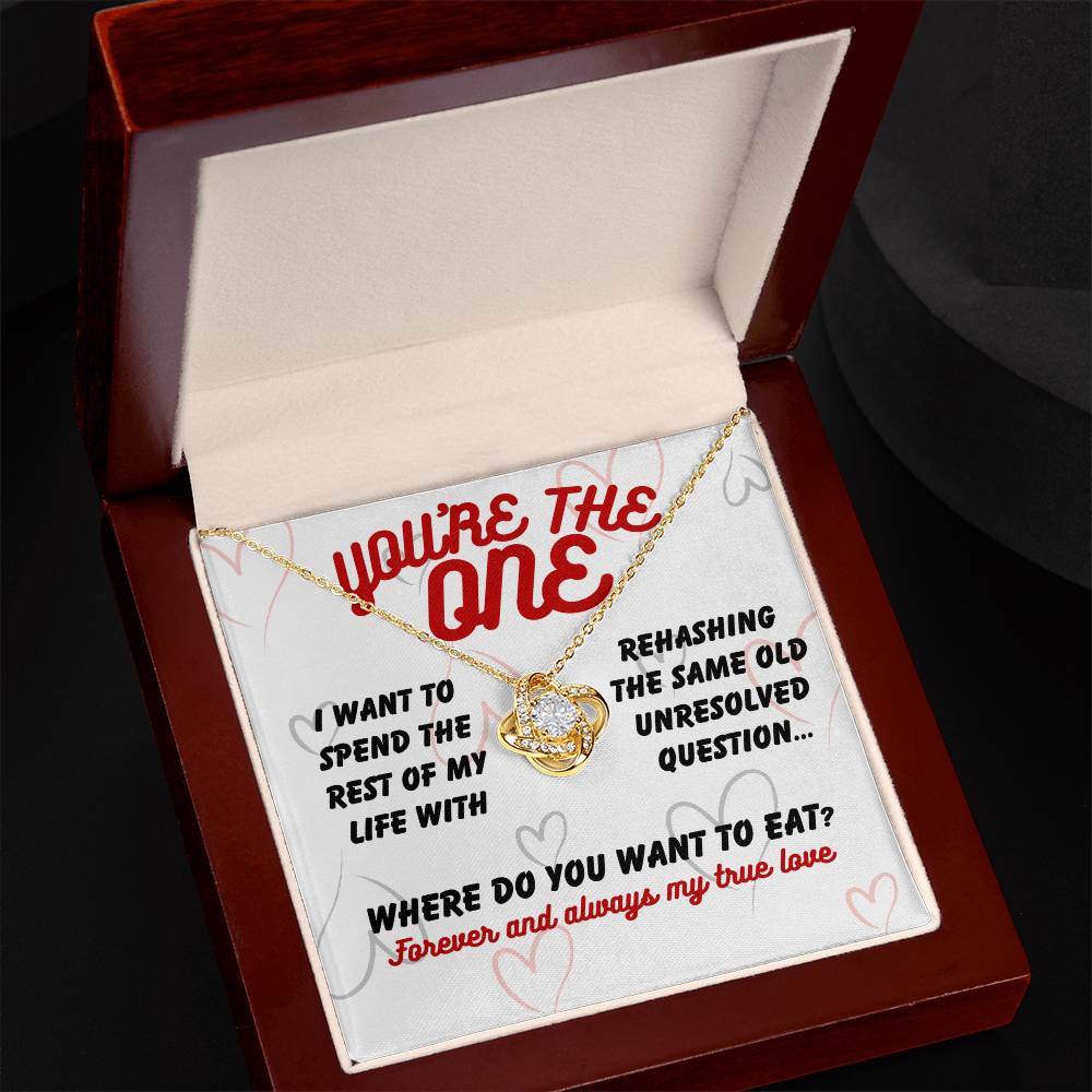 Love - I want to spend - Love Knot Necklace