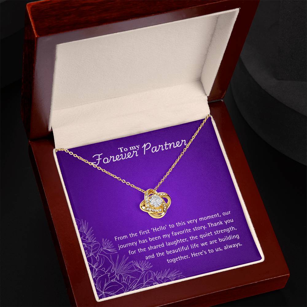 Forever Partner - Hello - Love Knot Necklace