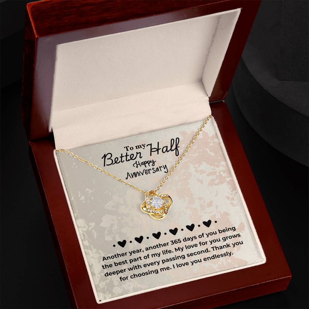 Better Half - Another year - Love Knot Necklace