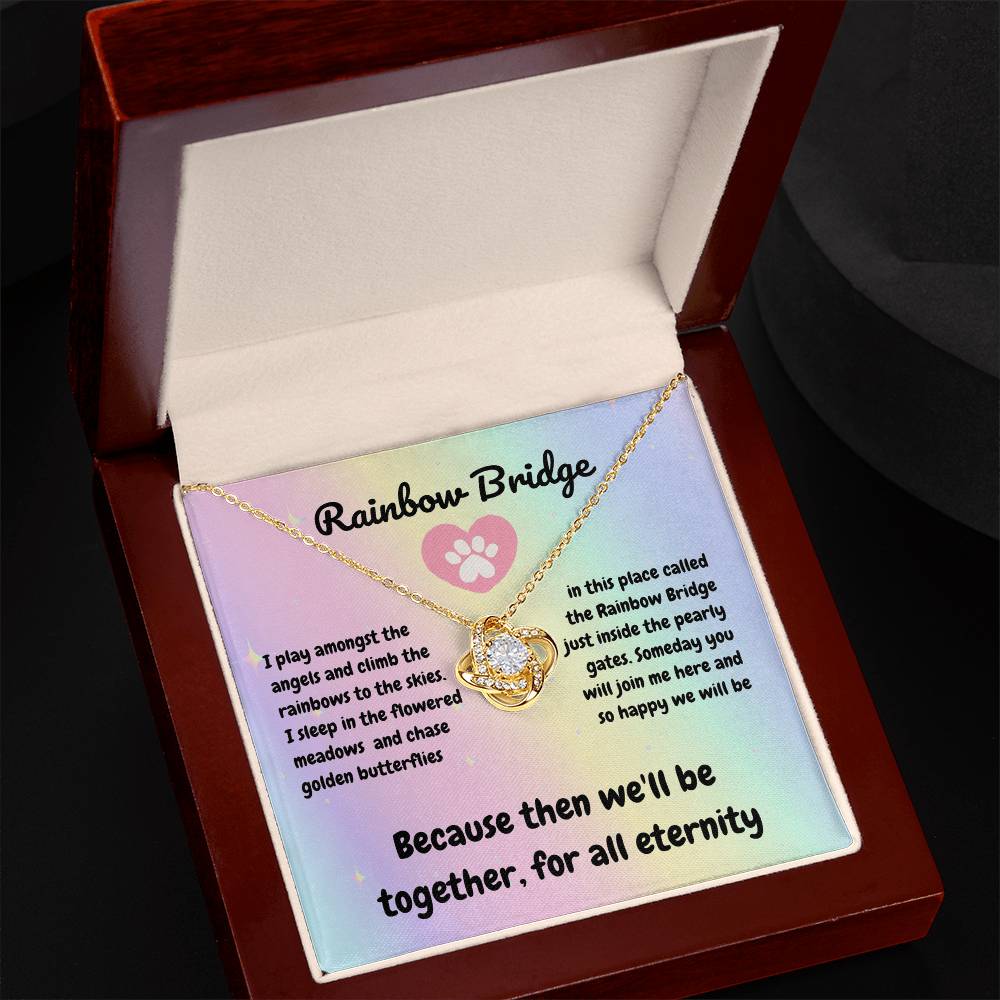 In memory - I play amongst - Love Knot Necklace