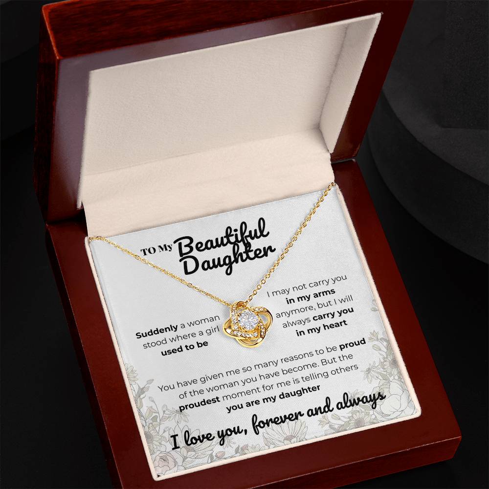 daughter - Suddenly - Love Knot Necklace