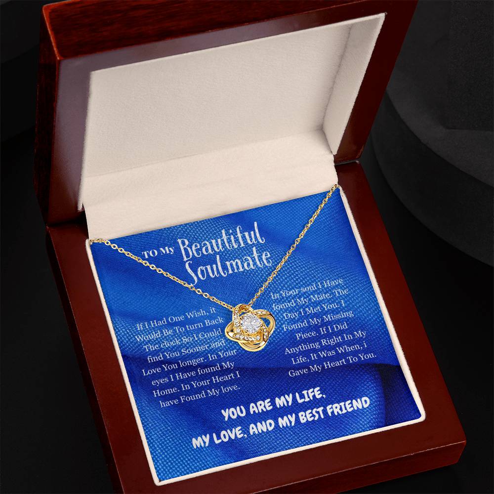Soulmate - If I had - Love Knot Necklace
