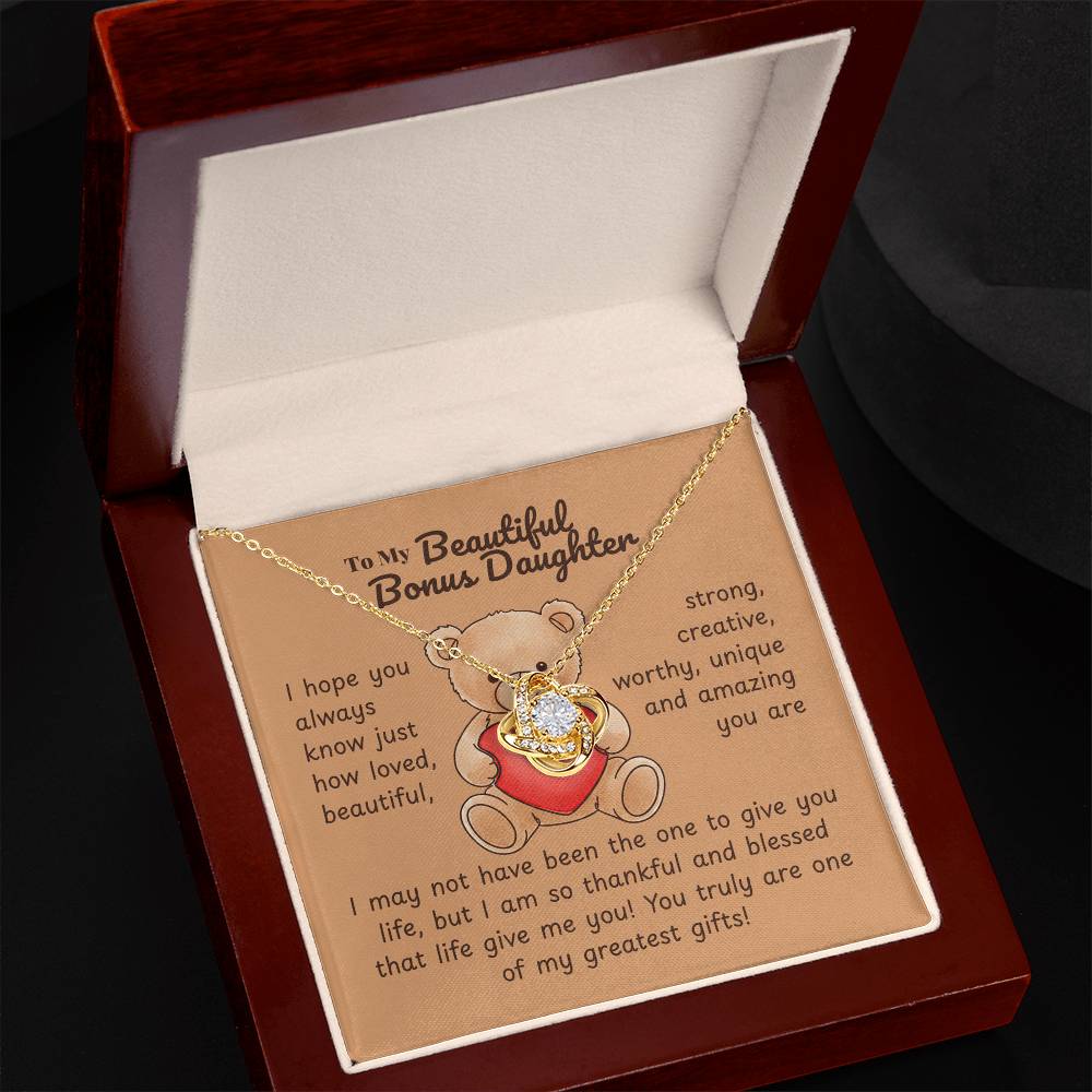 Step daughter - I hope - Love Knot Necklace