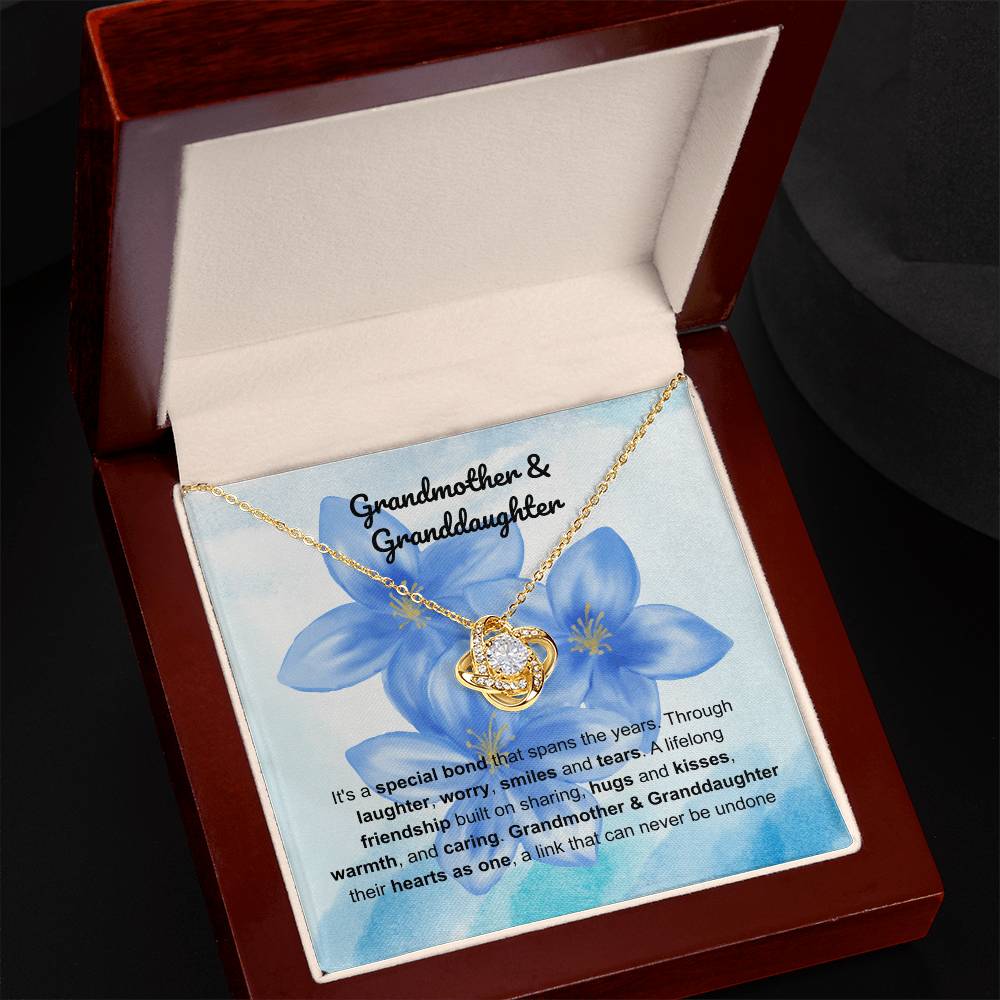 Grandmother daughter - special bond - Love Knot Necklace