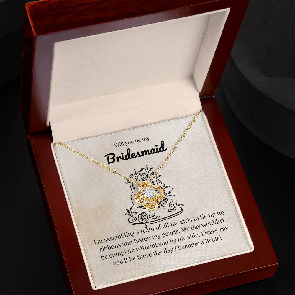 Bridesmaid - Assembling a team - Love Knot Necklace