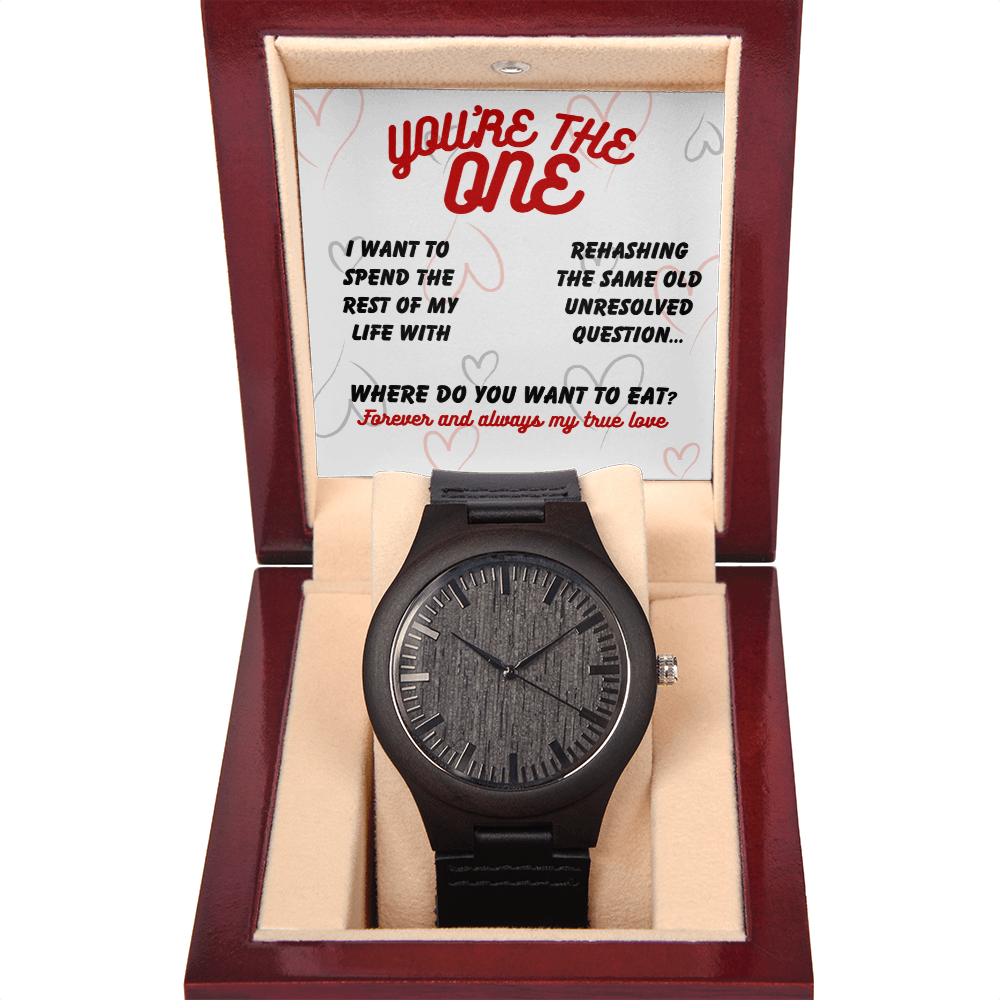 Love - I want to spend - Wooden Watch