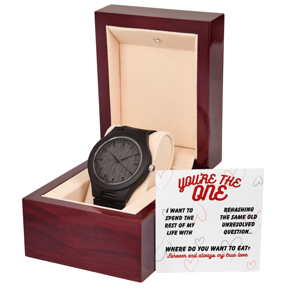 Love - I want to spend - Wooden Watch
