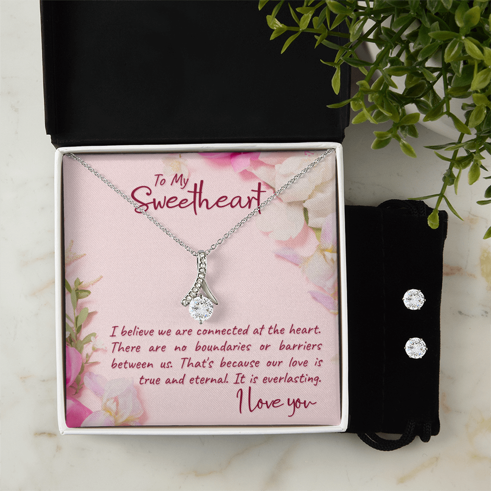 To Sweetheart - I believe we are - Alluring Beauty Necklace & Earring Set