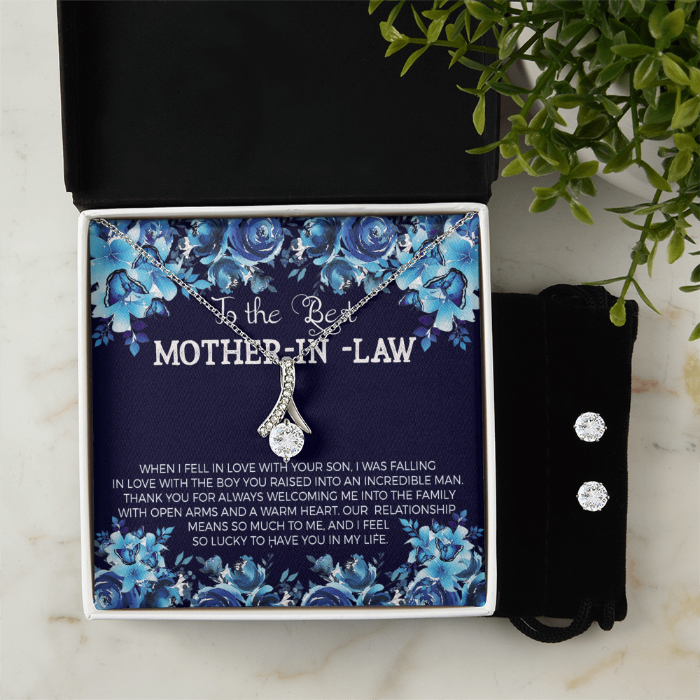 To Mother In Law - When I fell in love - Alluring Beauty Necklace & Earring Set